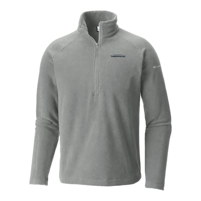 Minnesota Timberwolves Columbia Everest Ridge Raglan Half-Zip Fleece Pullover - Gray