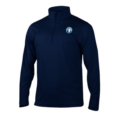 Minnesota Timberwolves Columbia Fairway Break Quarter-Zip Pullover - Navy