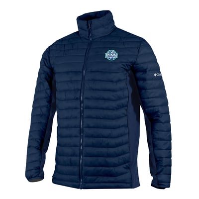 Minnesota Timberwolves Columbia Powder Pass Hybrid Full-Zip Jacket - Navy