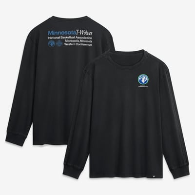  Minnesota Timberwolves Fanatics Coaching Time Long Sleeve T-Shirt - Black