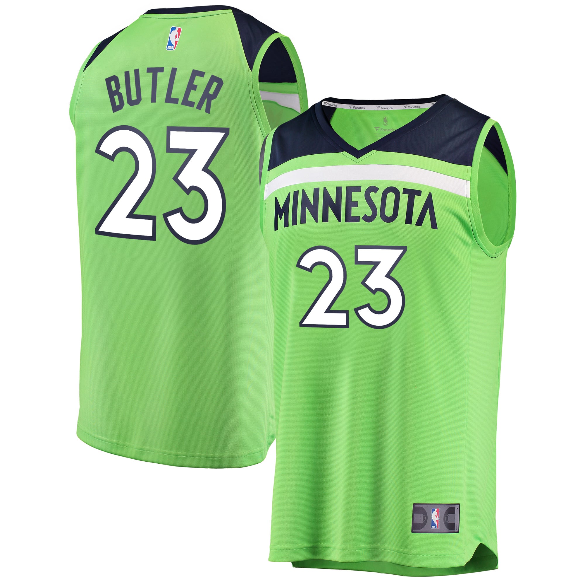 Men's Minnesota Timberwolves Jimmy Butler Fanatics Neon Green Fast