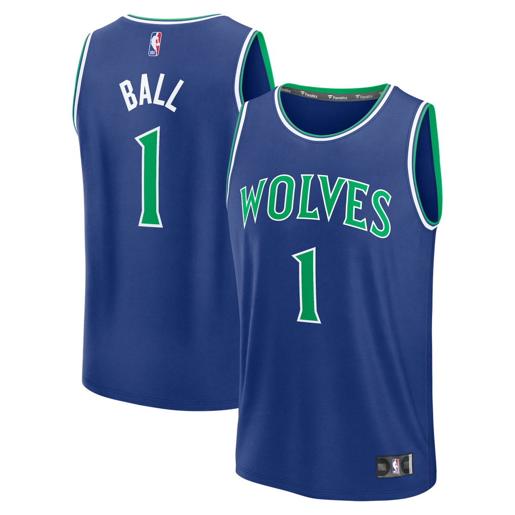Men's Minnesota Timberwolves LaMelo Ball Fanatics Blue Fast Break ...
