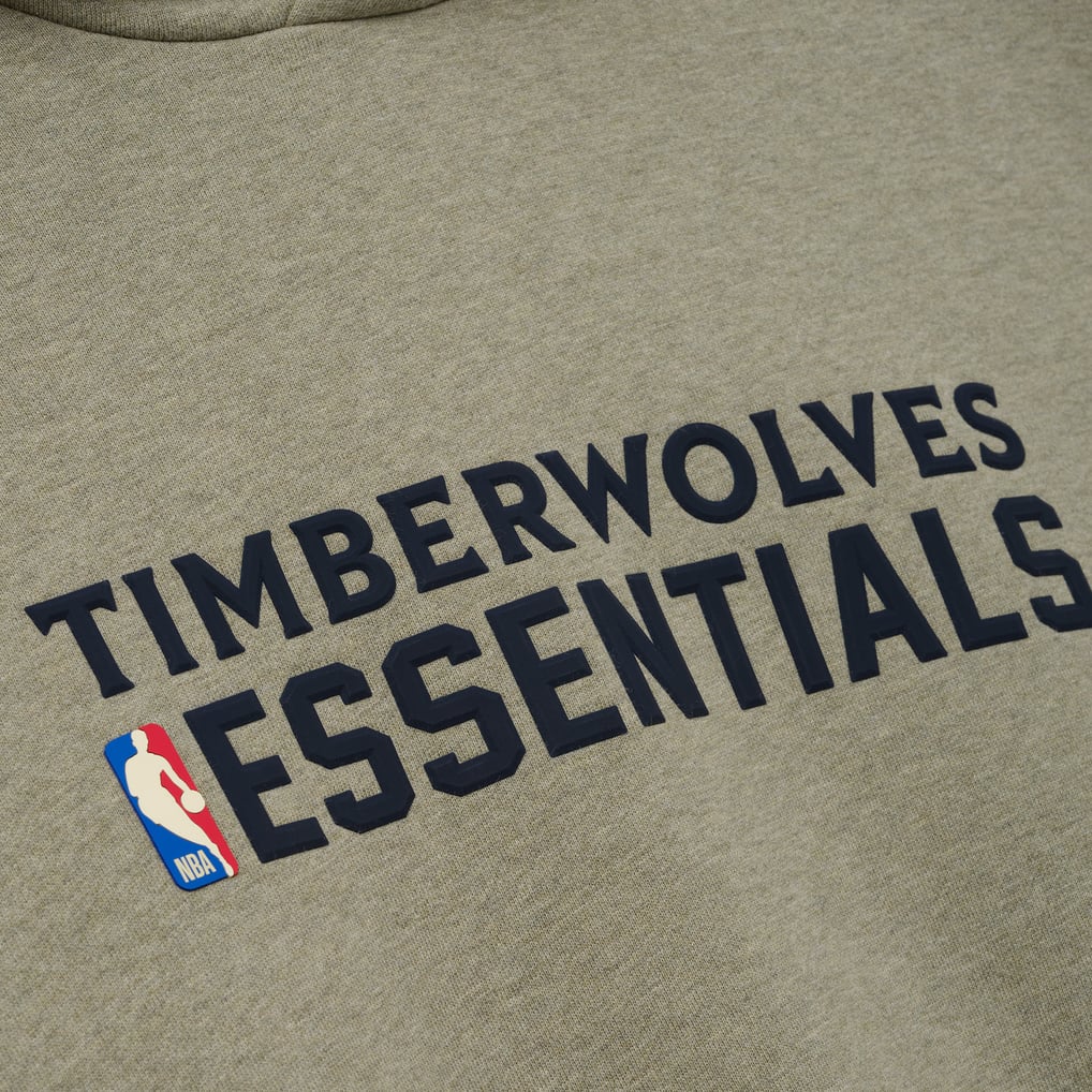 Men's Minnesota Timberwolves Fear of God Heather Gray 90s Relaxed Hoodie