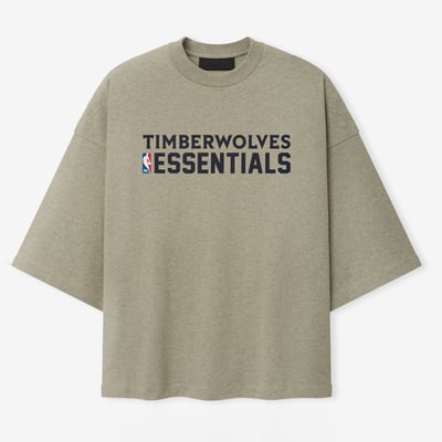 Minnesota Timberwolves Fear of God Merch T-Shirt - Heather Gray