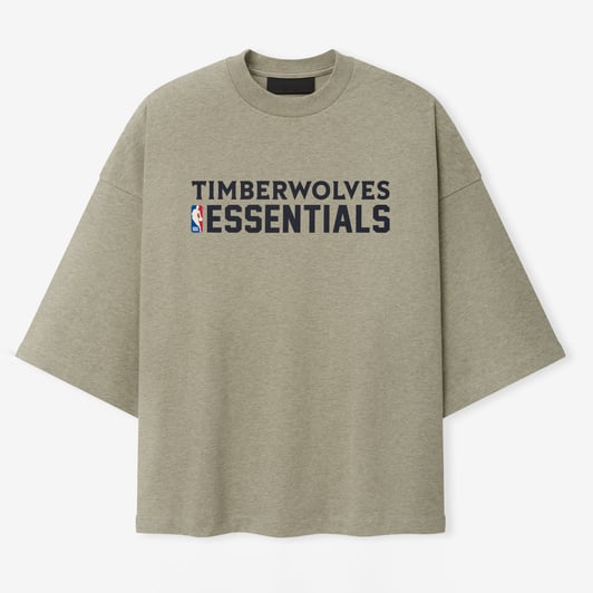 Minnesota Timberwolves Fear of God Merch T-Shirt - Heather Gray