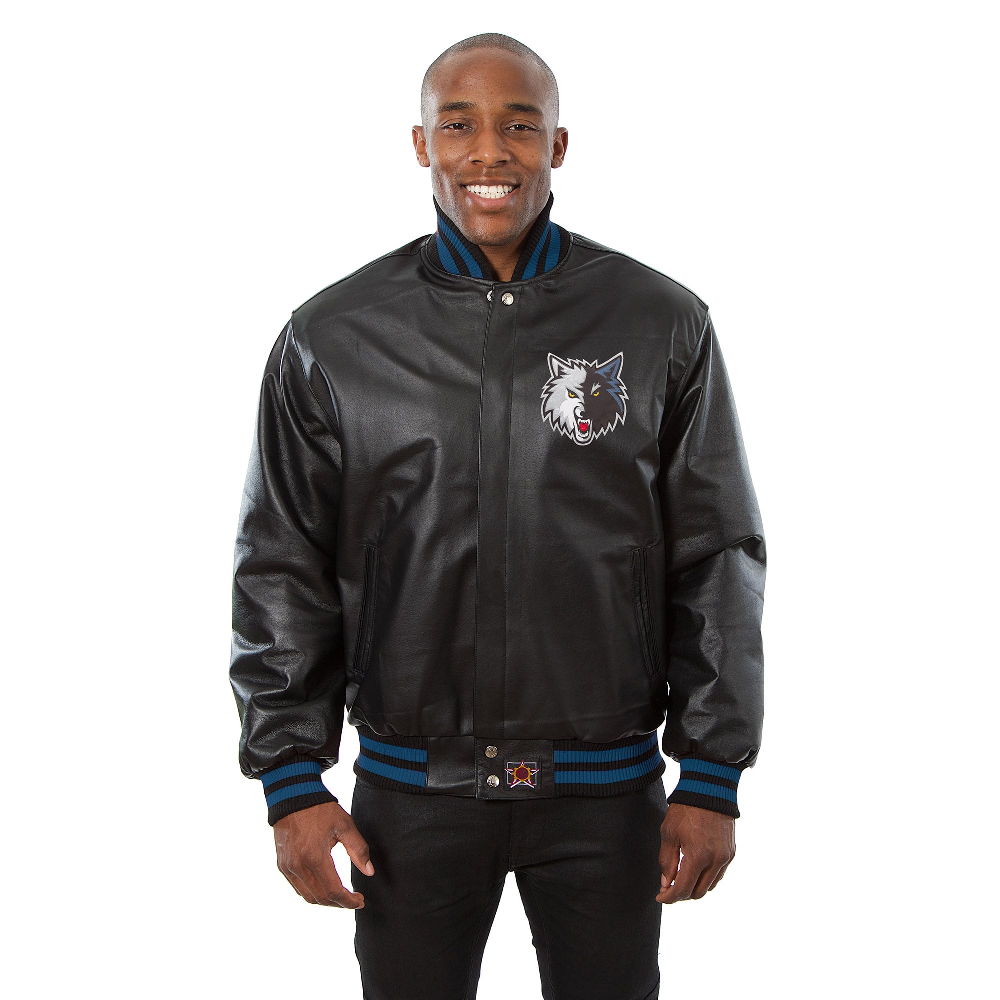 Men's Minnesota Timberwolves JH Design Black Domestic Team Color ...