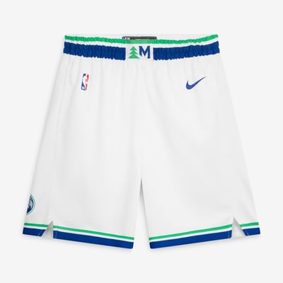 Minnesota Timberwolves Nike Association Edition Swingman Shorts - White