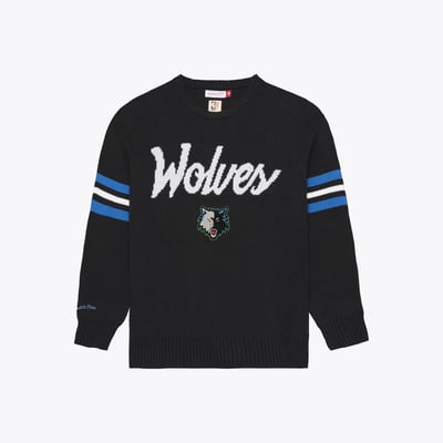  Minnesota Timberwolves Mitchell & Ness Head Coach Sweater - Black