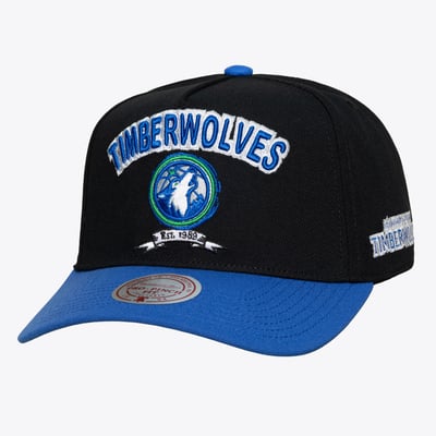 Minnesota Timberwolves Mitchell & Ness True Legacy Pro Snapback Hat - Black