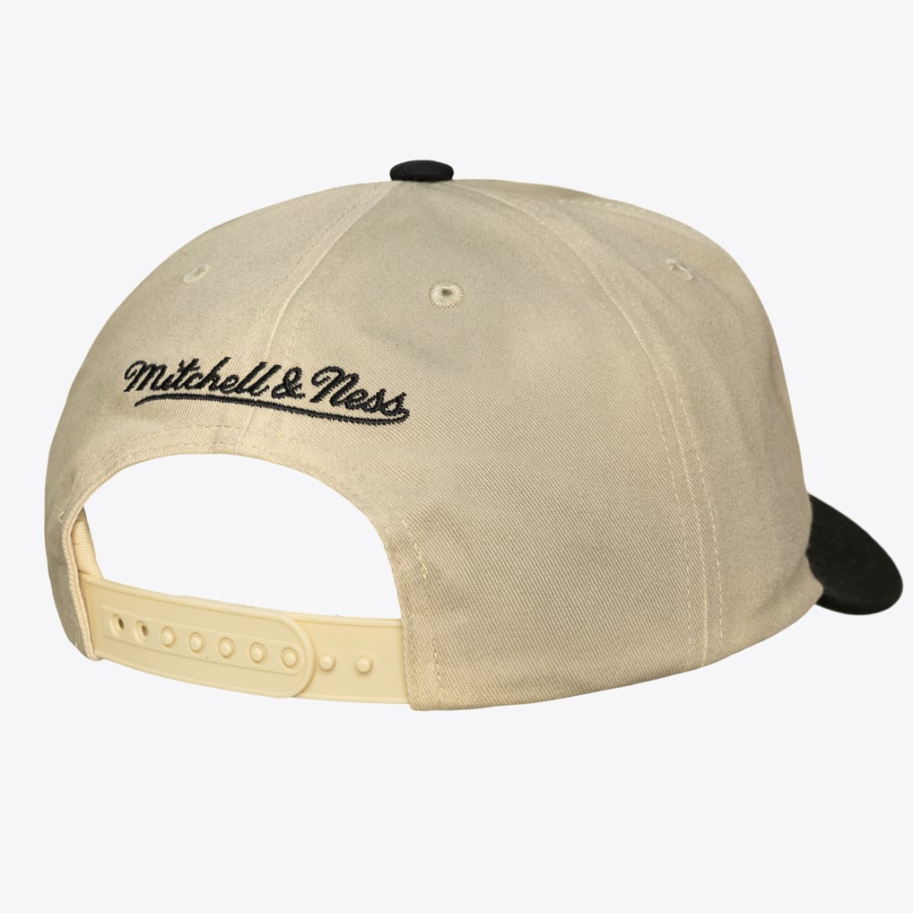 Minnesota Timberwolves Mitchell & Ness Hardwood Classics Retro Roots Snapback Hat - Cream
