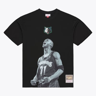 Kevin Garnett Minnesota Timberwolves Mitchell & Ness Hardwood Classics Player T-Shirt - Black