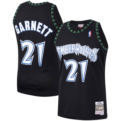 Kevin Garnett Minnesota Timberwolves Mitchell & Ness Hardwood Classics Swingman Jersey - Black