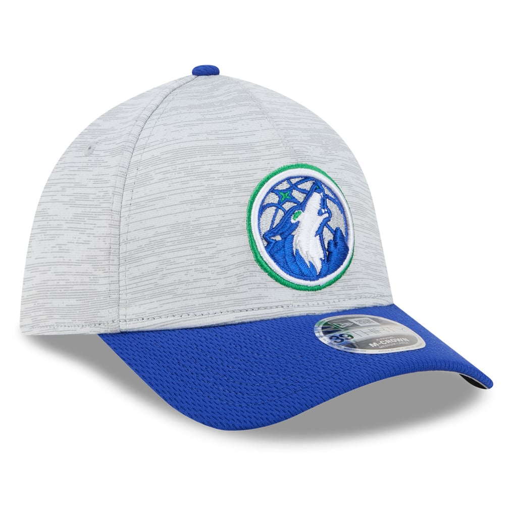 Men's Minnesota Timberwolves New Era Gray 39THIRTY M-Crown A-Frame Tech ...