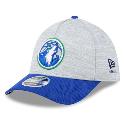  Minnesota Timberwolves New Era 39THIRTY M-Crown Tech Stretch Hat - Gray