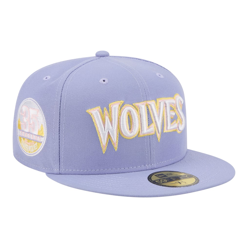 Minnesota Timberwolves New Era Color Pack 59FIFTY Fitted Hat - Lavender