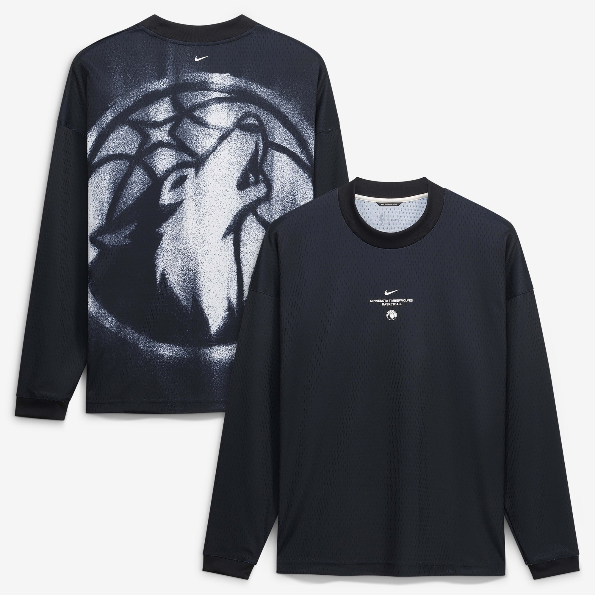 Men's Minnesota Timberwolves Nike Black 2026/27 Standard Issue Pre-Game ...