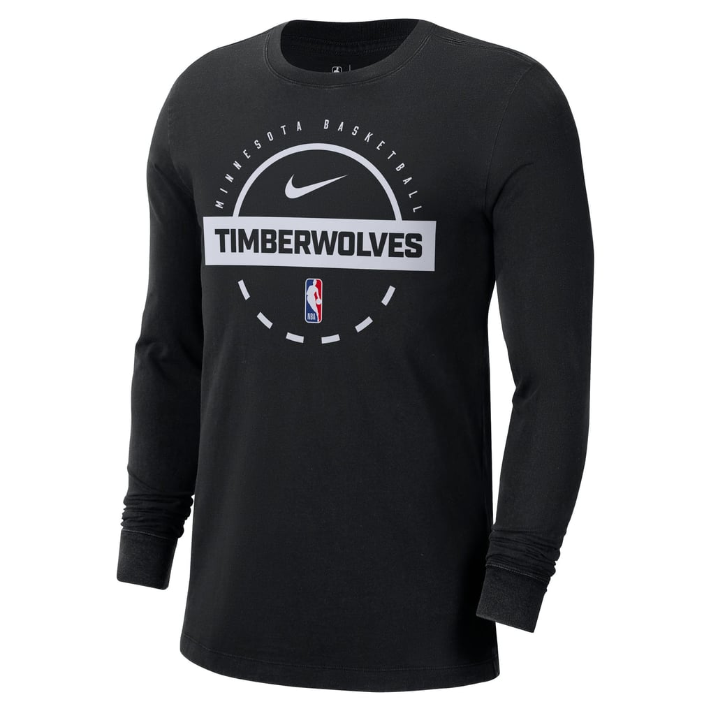  Minnesota Timberwolves Nike Authentic Long Sleeve Practice T-Shirt - Black