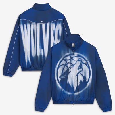 Minnesota Timberwolves Nike 2026/27 Standard Issue On-Court Game Theater Loud Full-Zip Jacket - Blue