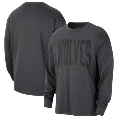 Minnesota Timberwolves Nike 2026 Standard Issue Travel Long Sleeve T-Shirt - Charcoal
