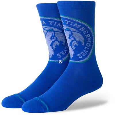  Minnesota Timberwolves Stance Posterize Crew Socks - Blue