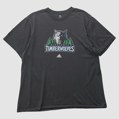 Minnesota Timberwolves Adidas 2010s T-shirt - Black - XL by Fanatics Real Vintage