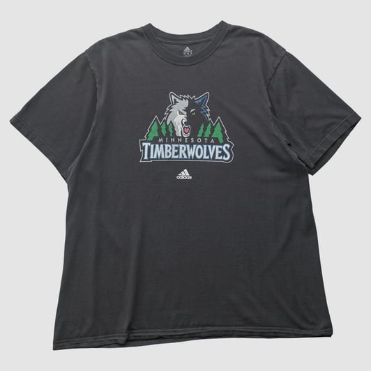 Minnesota Timberwolves Adidas 2010s T-shirt - Black - XL by Fanatics Real Vintage