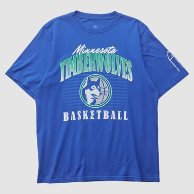 Minnesota Timberwolves Adidas 2010s T-shirt - Blue - S by Fanatics Real Vintage