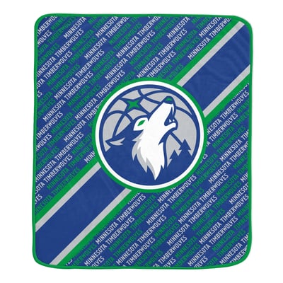 Minnesota Timberwolves Pegasus 60" x 70" Diagonal Lined Wordmark Ultra Soft Blanket