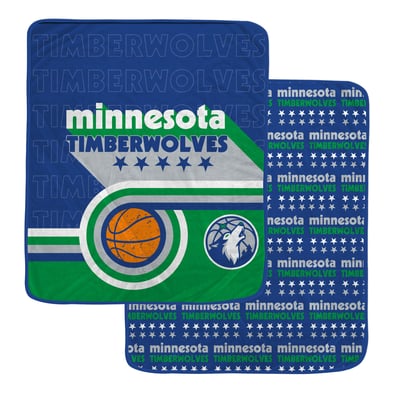 Minnesota Timberwolves Pegasus Retro Baller Double-Sided 60" x 70" Ultra Cozy Blanket