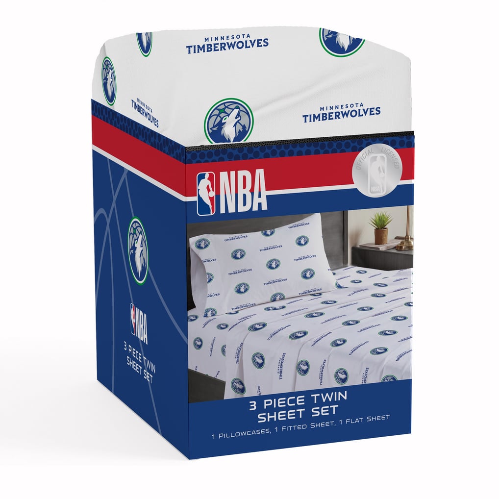 Minnesota Timberwolves Pegasus Three-Piece Twin Sheet Set