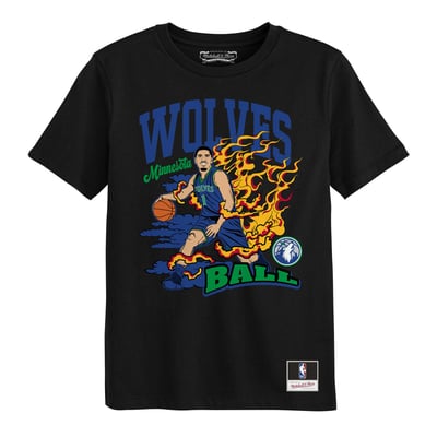 LaMelo Ball Minnesota Timberwolves Mitchell & Ness Preschool Fired Up T-Shirt - Black