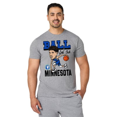LaMelo Ball Minnesota Timberwolves Homage Unisex Signature Tri-Blend T-Shirt - Gray