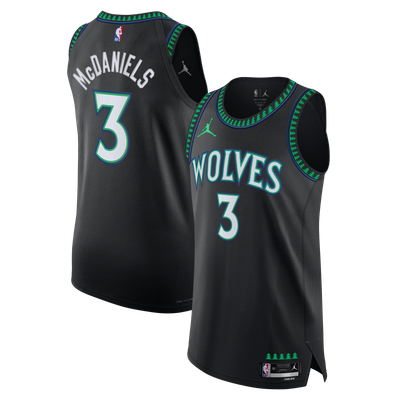 Jaden McDaniels Minnesota Timberwolves Jordan Brand Unisex Authentic Jersey - Black - Statement Edition