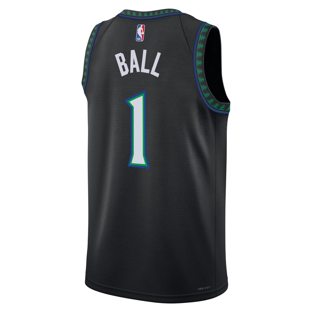 Unisex Minnesota Timberwolves LaMelo Ball Jordan Brand Black Swingman ...