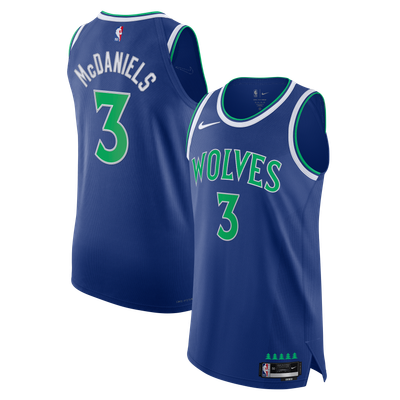 Jaden McDaniels Minnesota Timberwolves Nike Unisex Authentic Jersey - Blue - Icon Edition