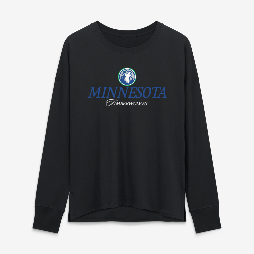 Women's Minnesota Timberwolves Fanatics Black Sprint Drills Legacy Long ...