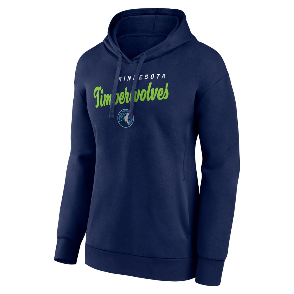 Minnesota Timberwolves Logo Athletic Women's Triumphant V-Neck Pullover Hoodie - Navy