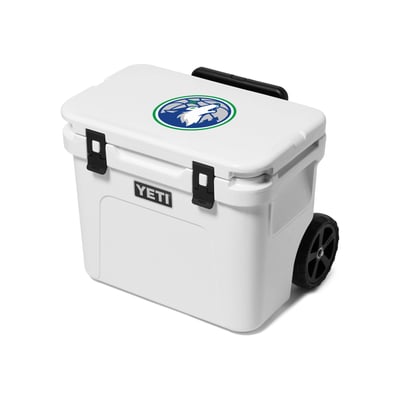 Minnesota Timberwolves YETI Roadie 32 Wheeled Cooler - White
