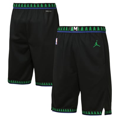  Minnesota Timberwolves Jordan Brand Youth Authentic Statement Edition Swingman Shorts - Black