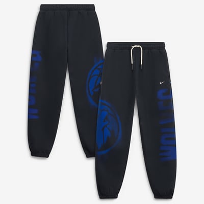  Minnesota Timberwolves Nike Youth 2026/27 Standard Issue Authentic Wordmark Fleece Pants - Black