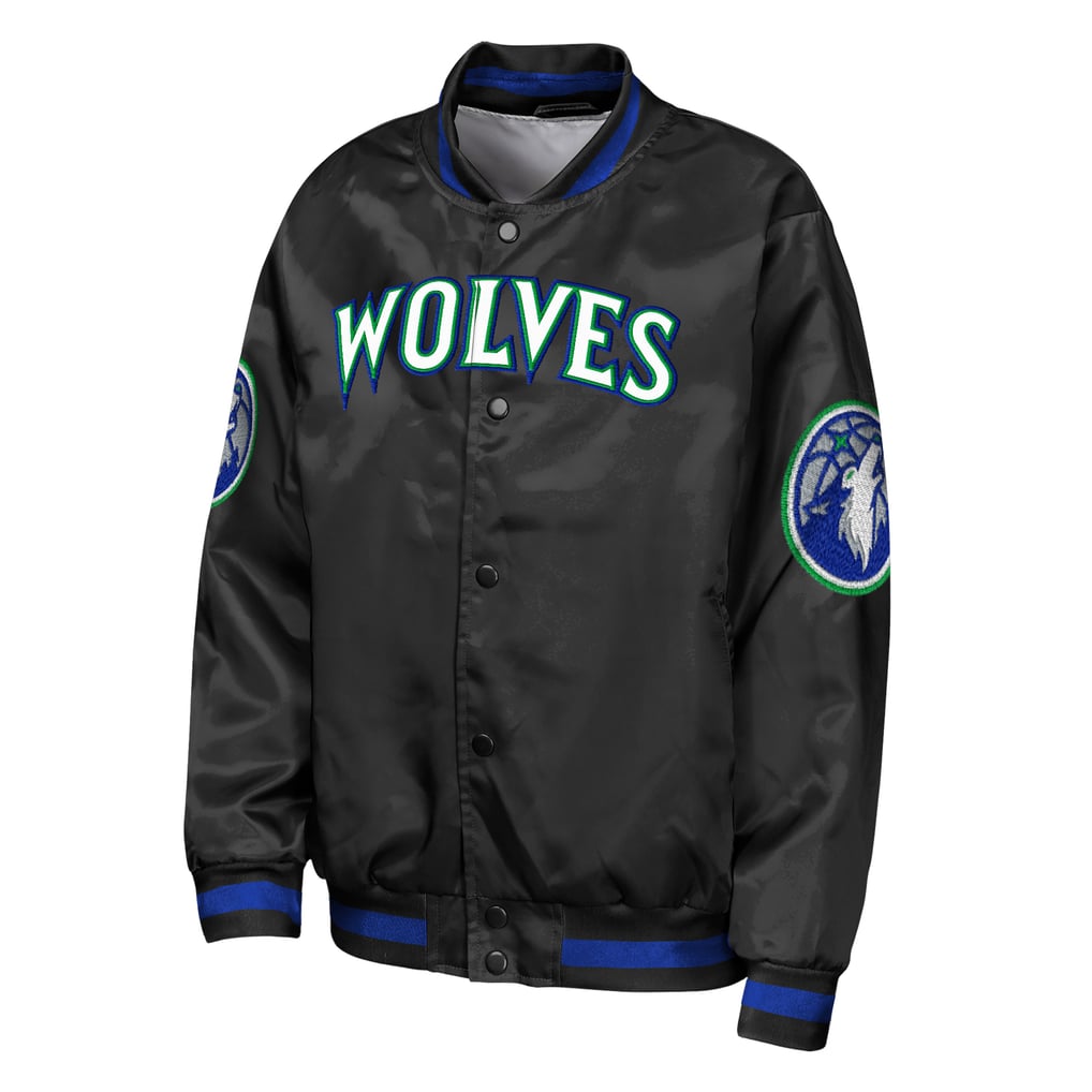 Minnesota Timberwolves Outerstuff Youth Statement Edition Lightweight Satin Jacket - Black
