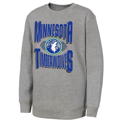 Minnesota Timberwolves Outerstuff Youth Jet Stream Sweatshirt - Gray
