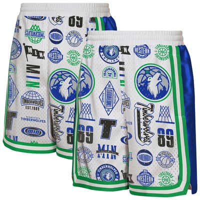 Minnesota Timberwolves Outerstuff Youth Ball Hog Dazzle Basketball Short - White
