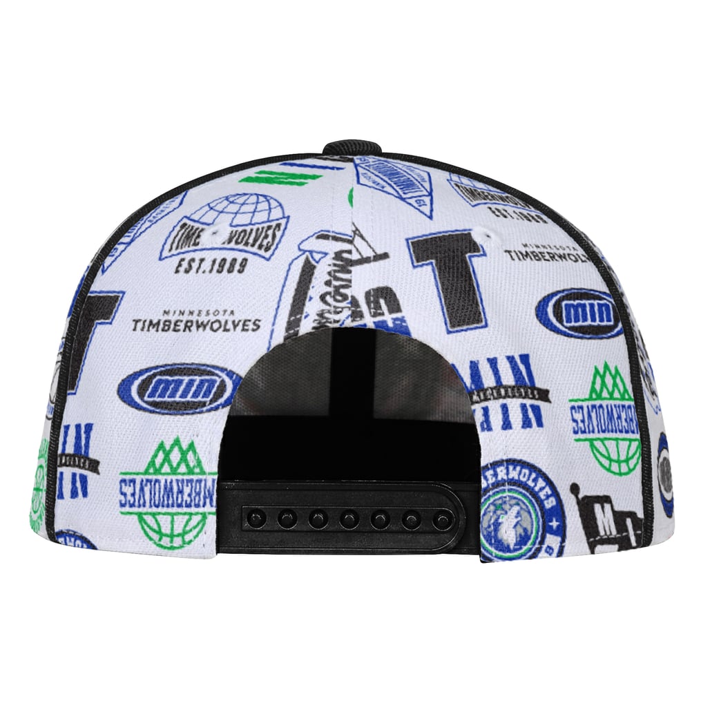 Minnesota Timberwolves Outerstuff Youth Piped Up Snapback Hat - White
