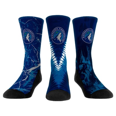  Minnesota Timberwolves Rock Em Youth Three-Pack Crew Socks Set - 