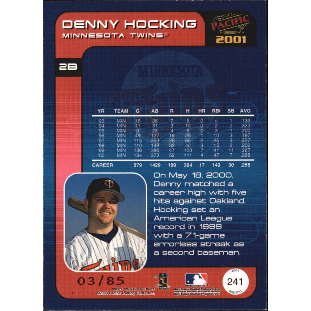 2001 Pacific Retail LTD #241 Denny Hocking