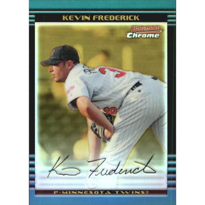 2002 Bowman Chrome Gold Refractors #349 Kevin Frederick
