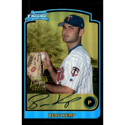 2003 Bowman Chrome Gold Refractors #345 Beau Kemp AU A