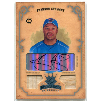 2004 Diamond Kings DK Combos Silver #52 Shannon Stewart Bat-Bat/3