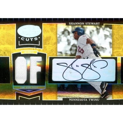2004 Leaf Certified Cuts Marble Signature Material Gold Position #114 Shannon Stewart Jsy/50